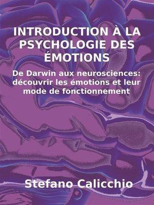 cover image of Introduction à la psychologie des émotions